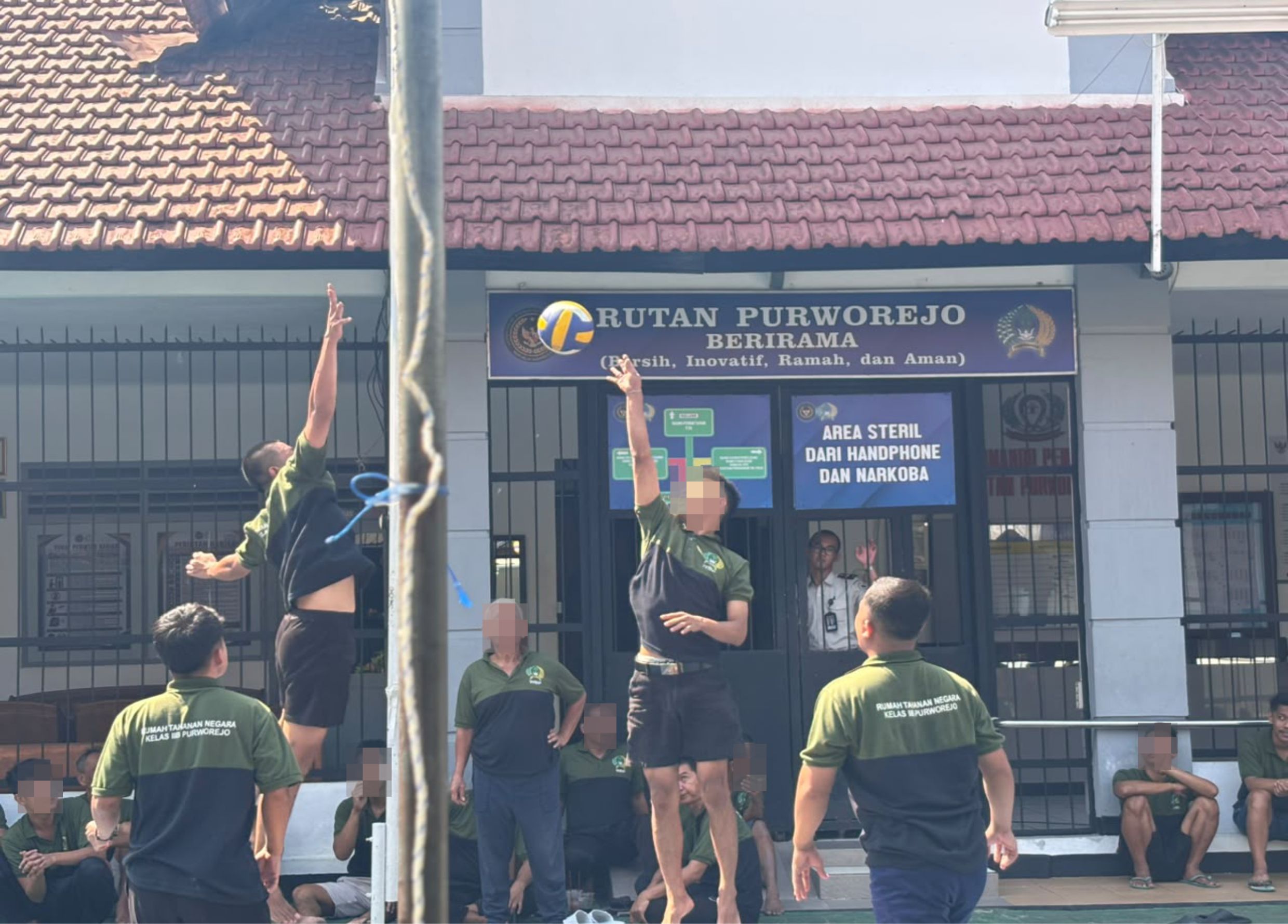 WBP Rutan Purworejo Tunjukkan Semangat Sportivitas Lewat Olahraga Voli
