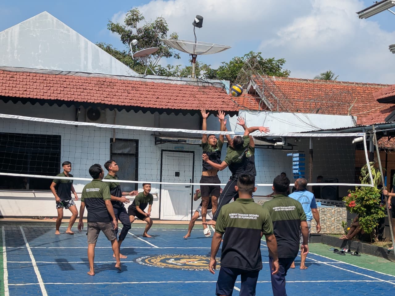 Selasa Sehat di Rutan Purworejo, WBP Aktif Berolahraga untuk Jaga Kebugaran