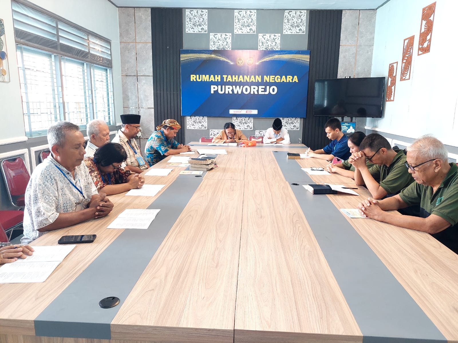 Perkuat Iman dan Mental Positif, WBP Kristen Protestan Rutan Purworejo Ikuti Kebaktian