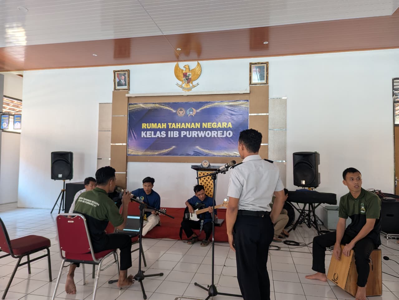 Asah Kreativitas dan Bakat Musik, WBP Rutan Purworejo Ikuti Pelatihan Band